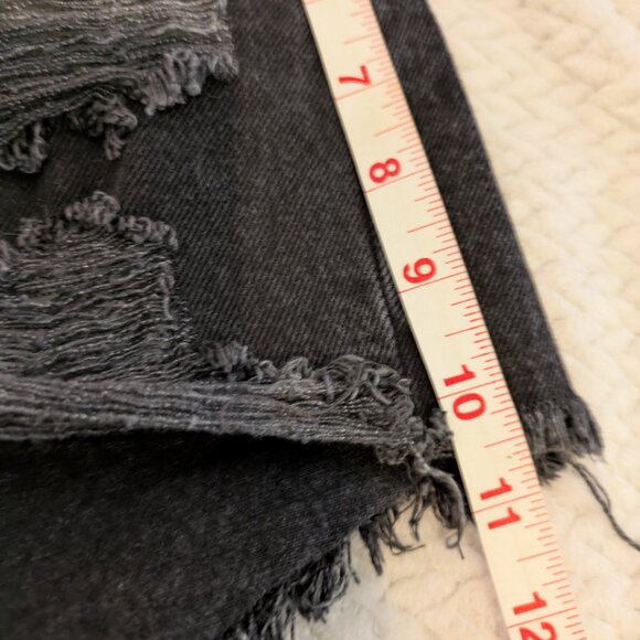 Levi's Premium 501 Cutoff Shorts XX Black Wash w/Button Fly & Blank Tab sz 26 - Picture 10 of 13